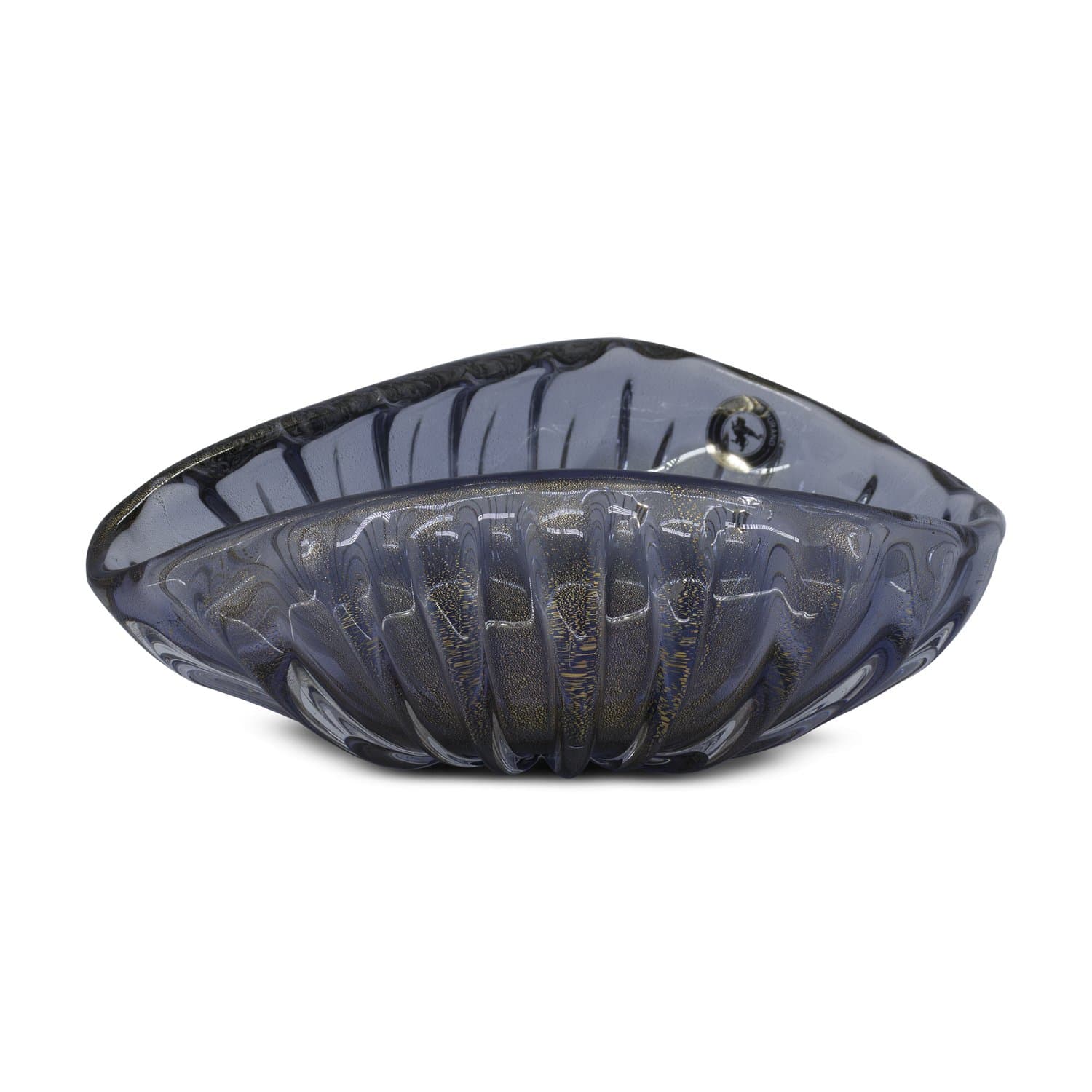 Centro de Mesa Di Murano Noite com Ouro 24K 26,5 x 17,5 x 9,8 cm