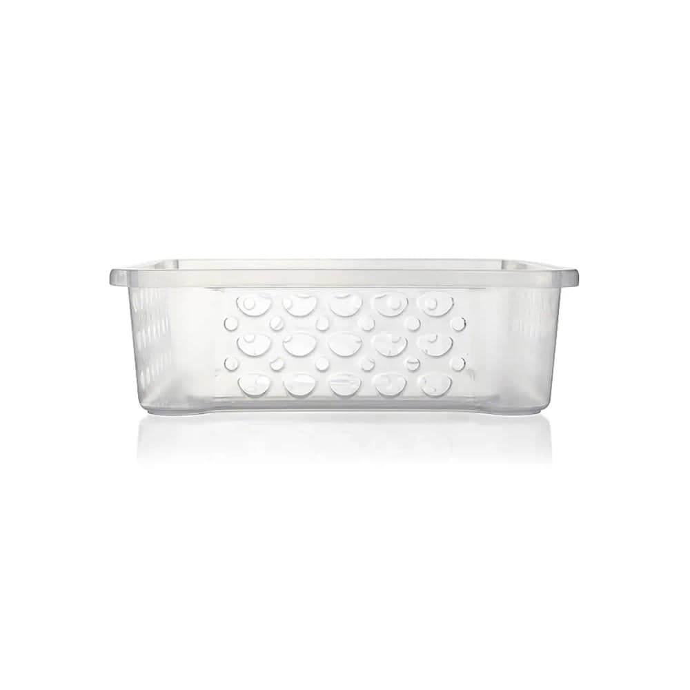 Cesta Organizadora Retangular Baixa 6,2x19,8cm Transparente - Sanremo
