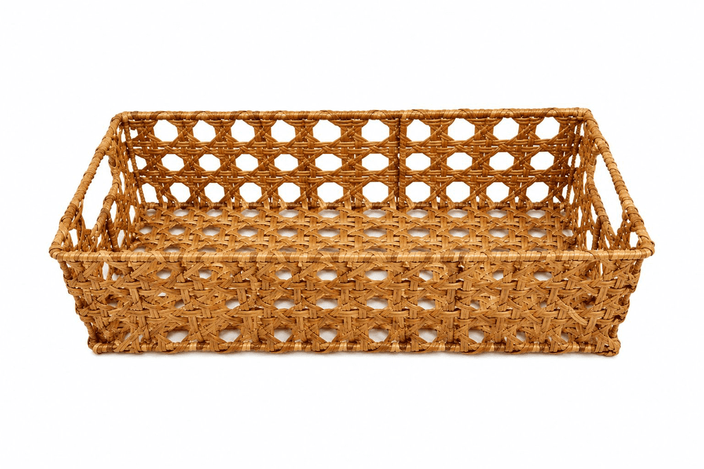 Cesta Retangular Palhinha 29x15x5,8cm - Tuut
