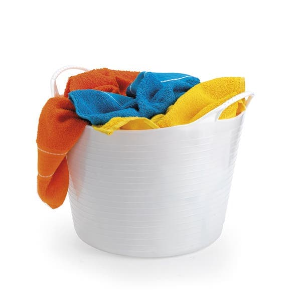Cesto de Roupas Redondo 30L Branco Arthi