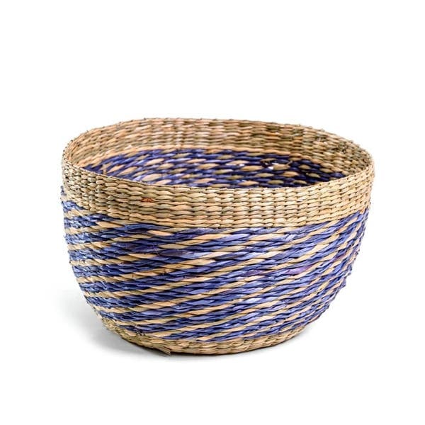 Cesto Fibra Multicolorido Cancún Listrado 18x31 cm Alluria
