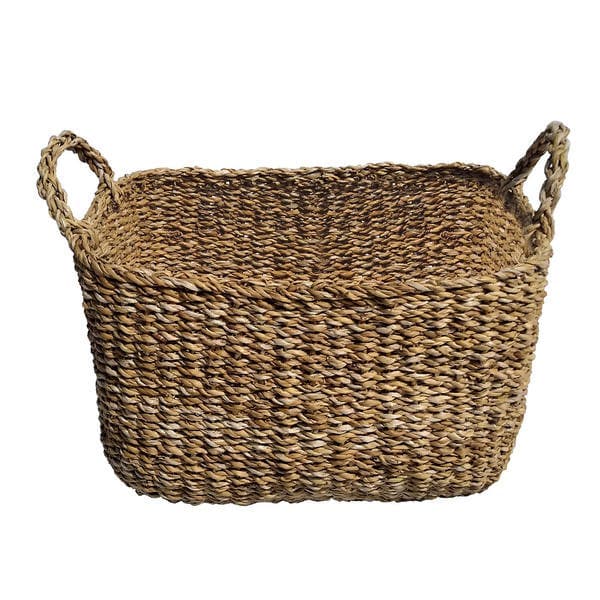 Cesto Fibras Naturais Seagrass Grande 45x35x25cm Natore Yoi