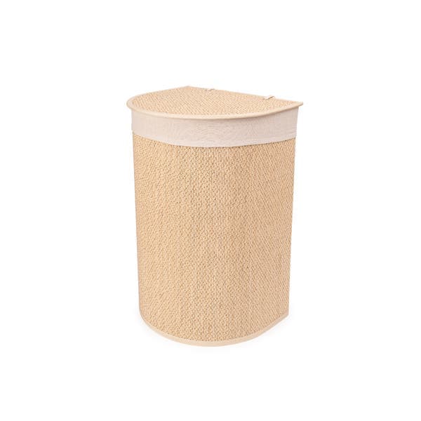 Cesto Madeira Off White 29x38 cm Oikos
