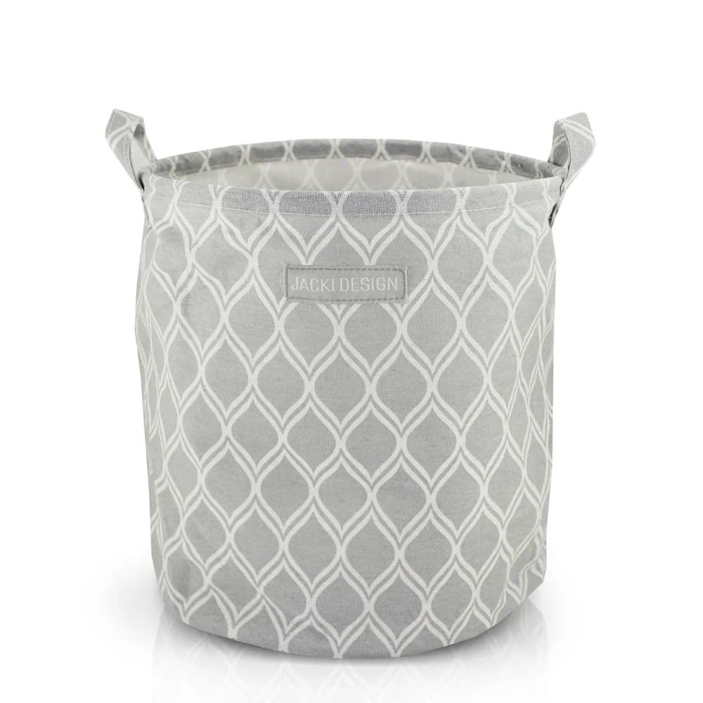 Cesto Organizador Loft 33x30cm Cinza - Jacki Design