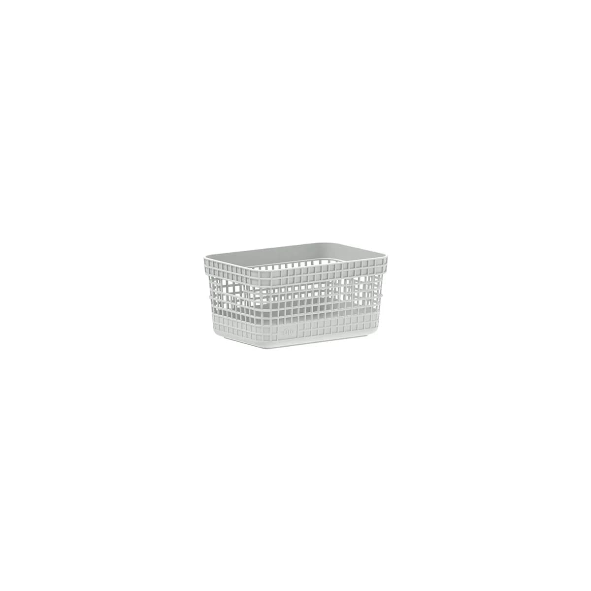 Cesto organizador Ou 2,5L Linha Grid — Branco Oceano