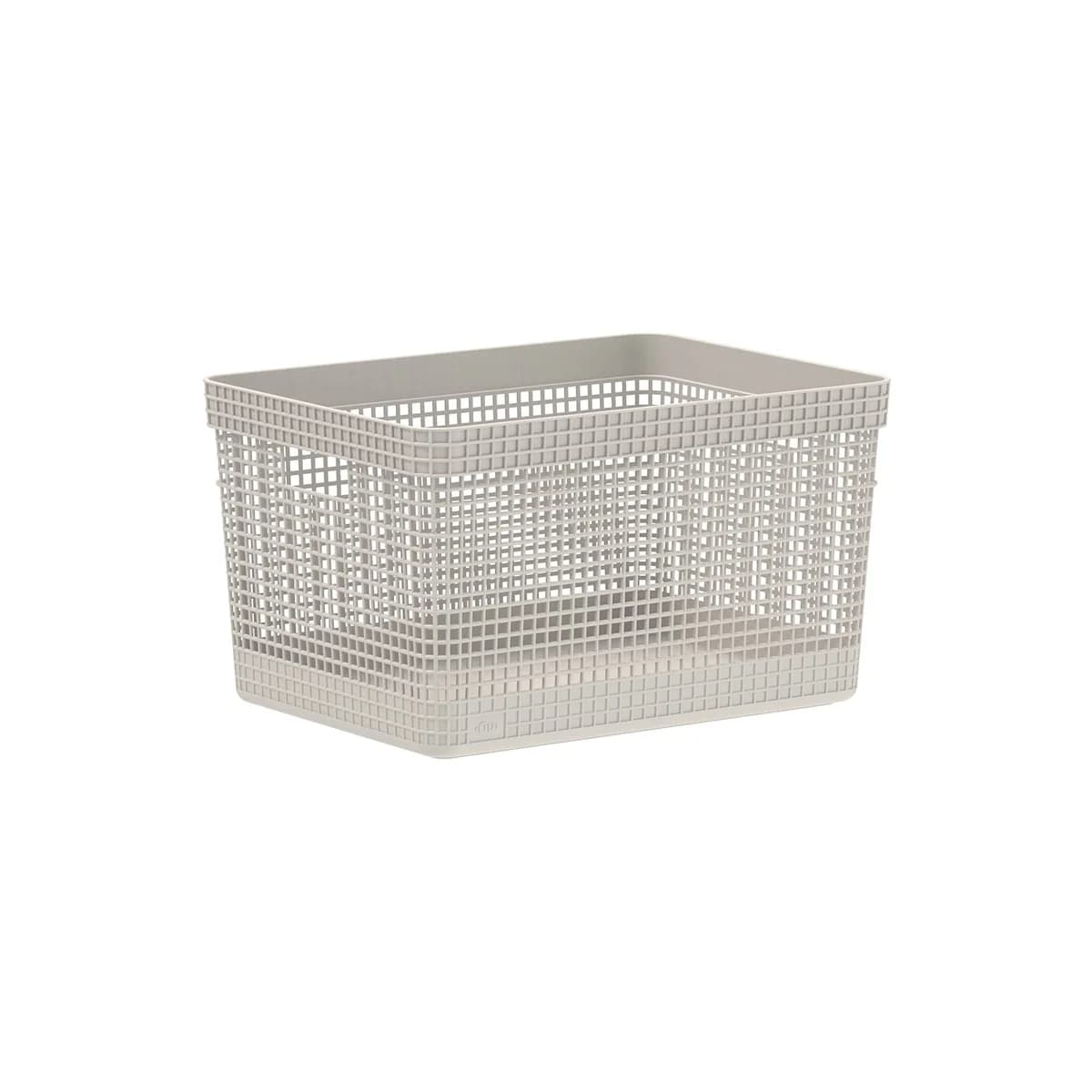 Cesto organizador Ou 20L Linha Grid — Bege