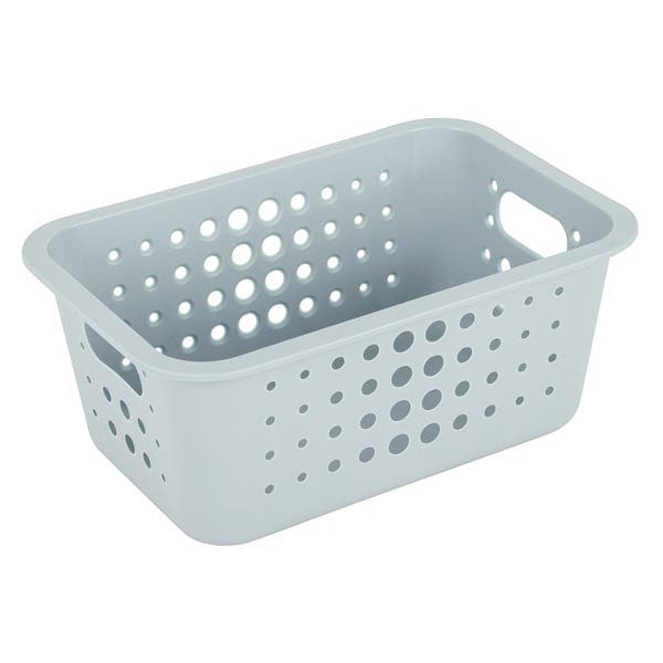 Cesto Organizador Plástico Azul glacial Cestas 12,5x19,5 cm Ou