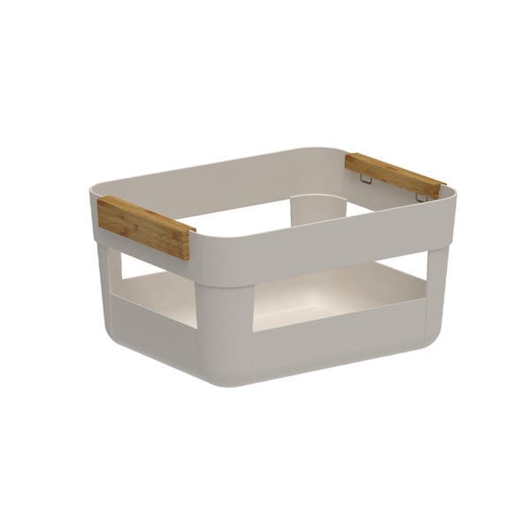 Cesto Organizador Plástico Bege LUME 14,5x28,5x22,5 cm OU