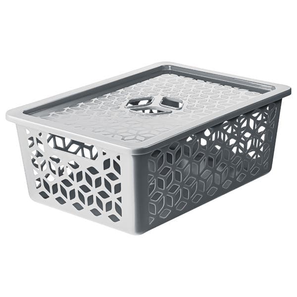 Cesto Organizador Plástico Cinza 15L 16,6x43,6x31,2cm Uz Utilidades