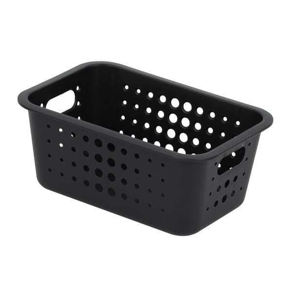 Cesto Organizador Plástico Preto Cestas 12,5x19,5 cm Ou