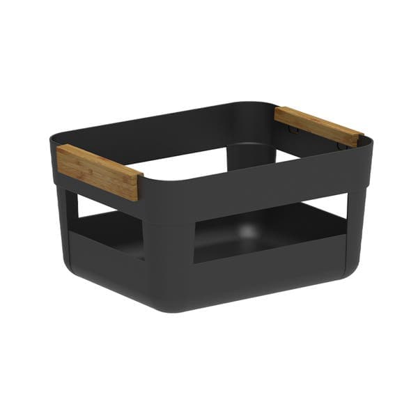 Cesto Organizador Plástico Preto LUME 14,5x28,5x22,5 cm OU