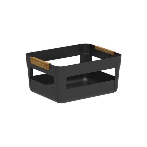 Cesto Organizador Plástico Preto LUME 17x35,5x27,5 cm OU