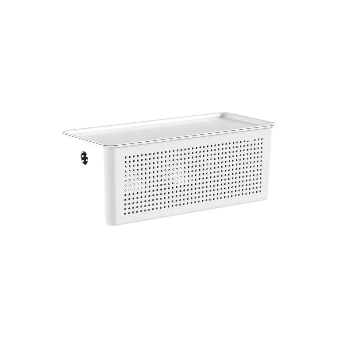 Cesto Ou 6,6L com Tampa Linha Flow — Branco