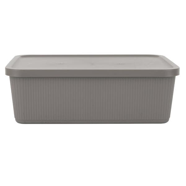 Cesto Plástico Cinza Escuro 15,3x34,9 cm Usual Utilidades