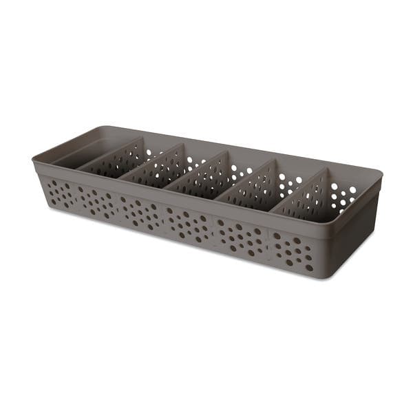 Cesto Plástico Cinza Escuro 5,5x11,5 cm Usual Utilidades