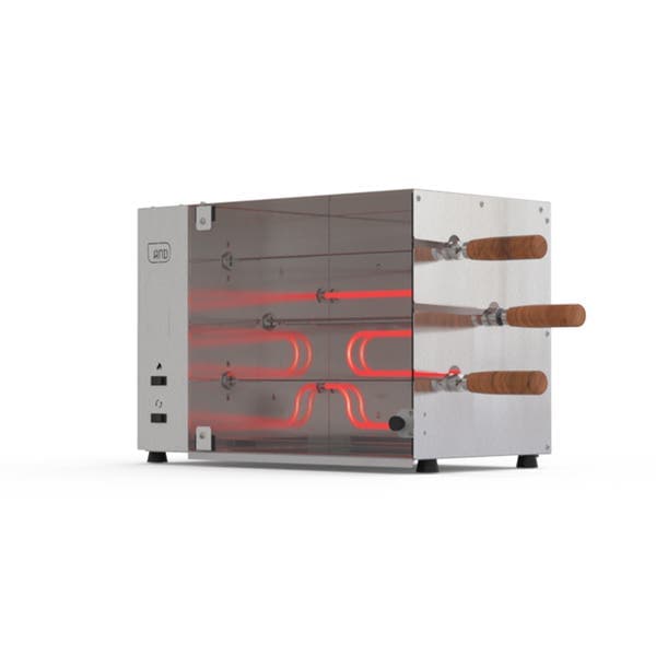 Churrasqueira Rotativa Elétrica 127v 3 espetos Anodilar