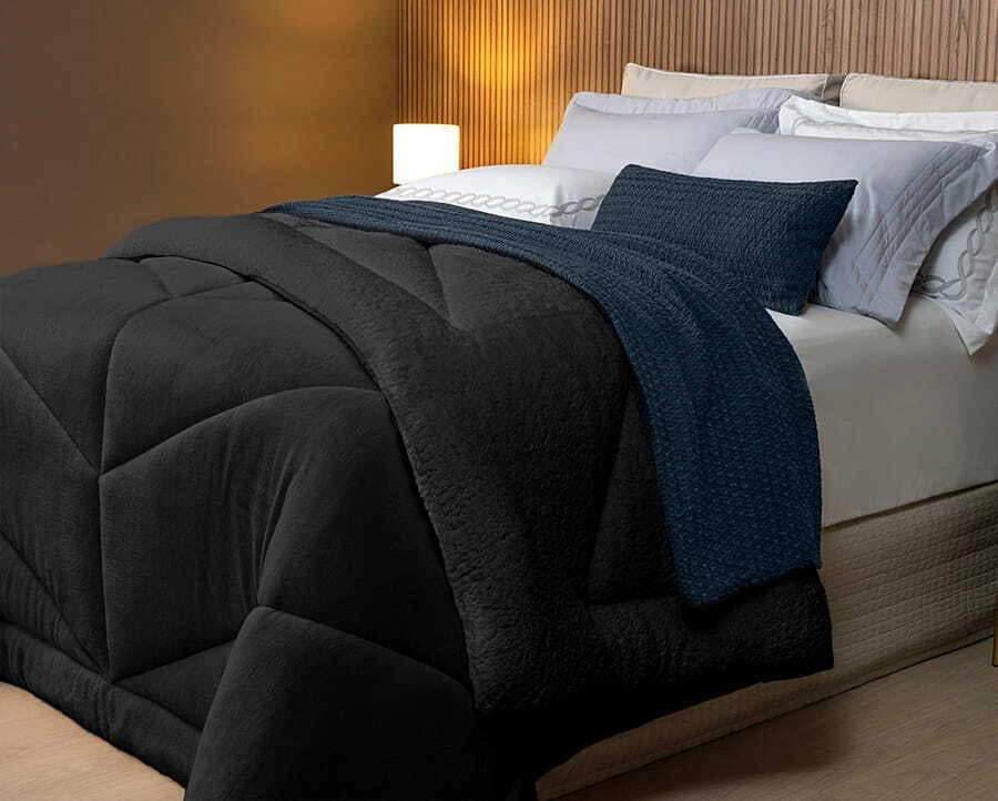 Coberdrom Dupla Face Winter Colors Casal - Lavive