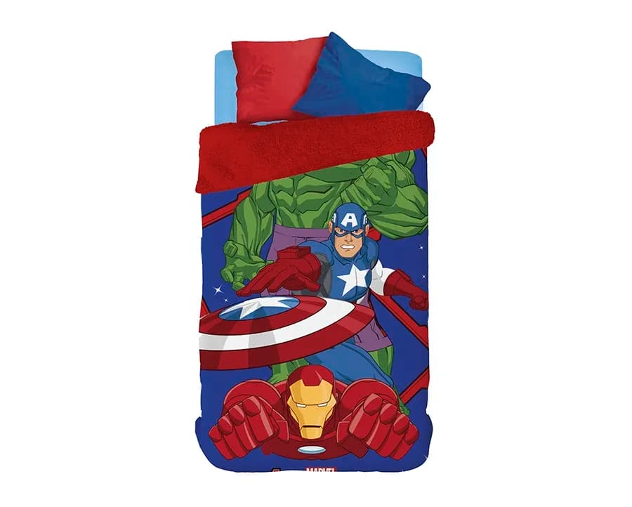 Coberdrom Lepper Dupla Face Juvenil - Avengers