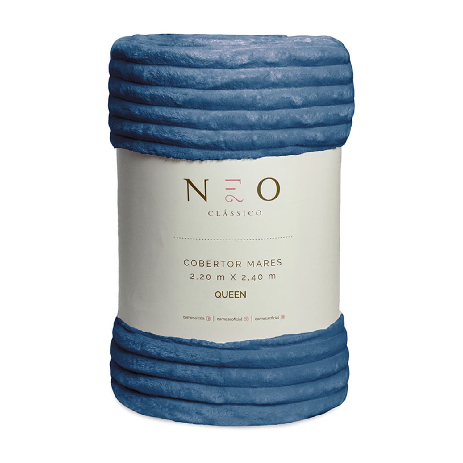 Cobertor Queen Neo Mares Azul 220x240cm - Camesa
