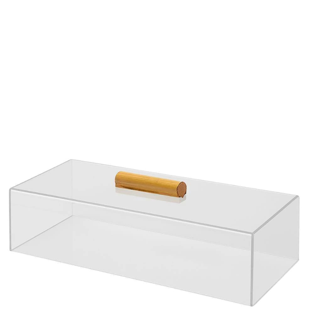 Cobre Bolo de Bambu e Acrílico 38x18cm