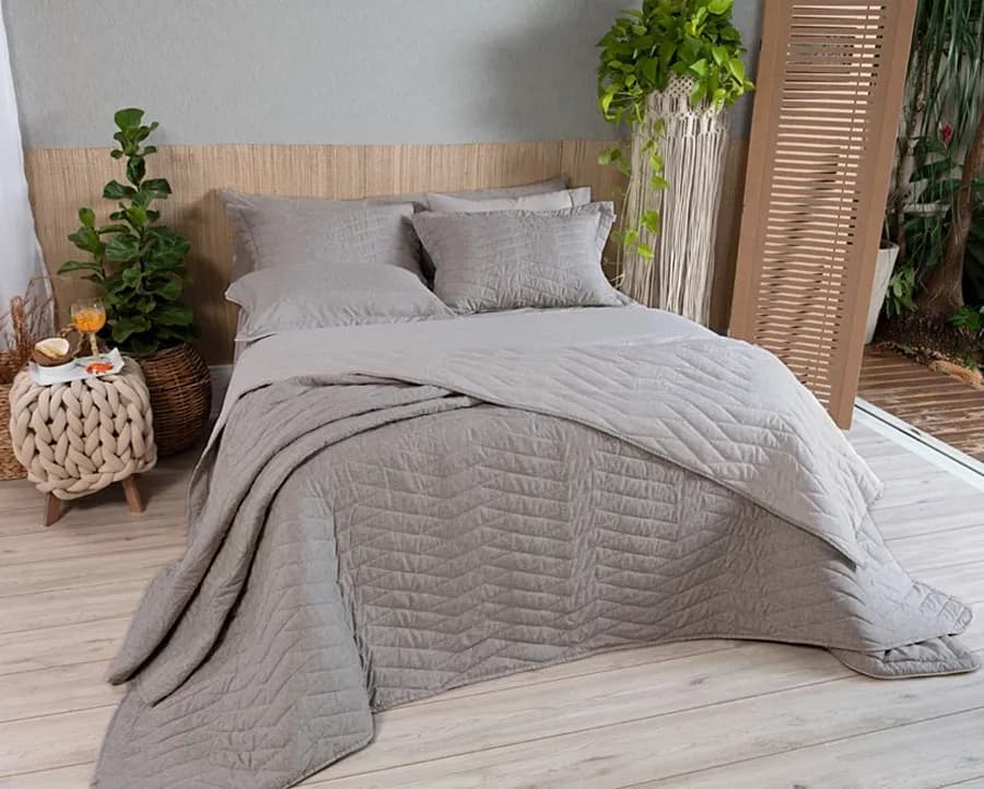Colcha de Matelassê Riviera Queen com 2 Porta Travesseiros - Lavive