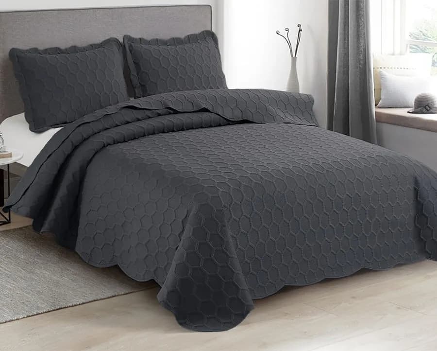 Colcha Favo Queen com 2 Porta Travesseiros – Camesa