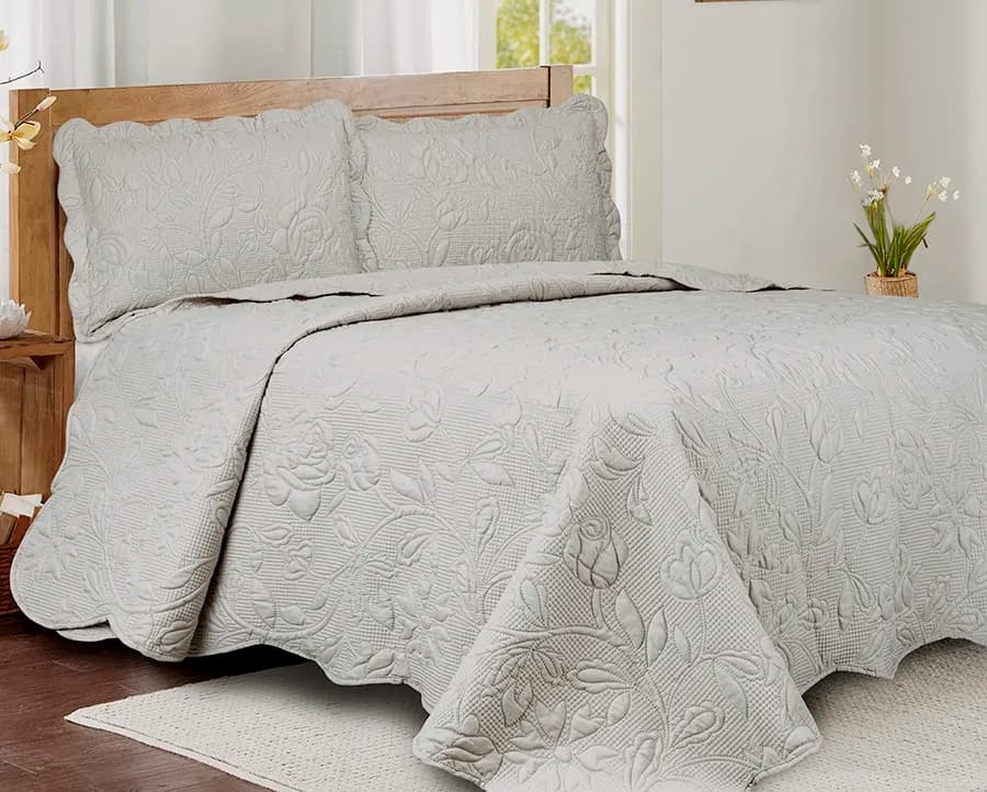 Colcha Ilusion Garden Queen com 2 Porta Travesseiros - Camesa