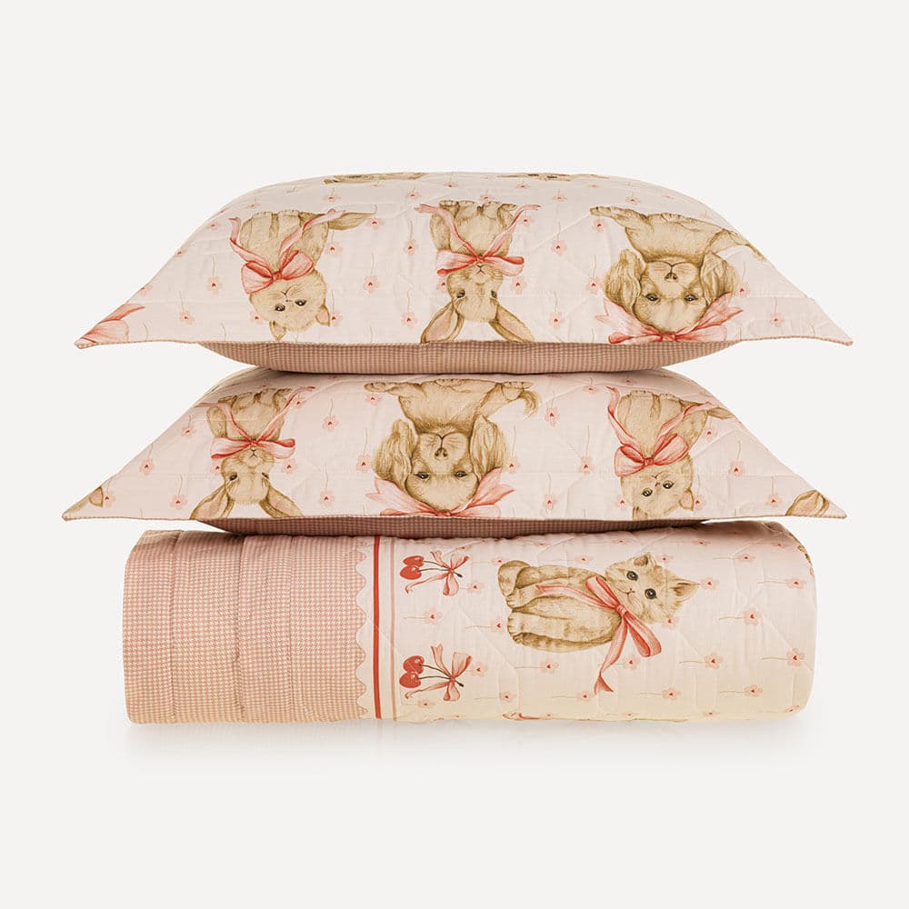 Colcha Infantil Casal com Porta-travesseiro 200 Fios Pets