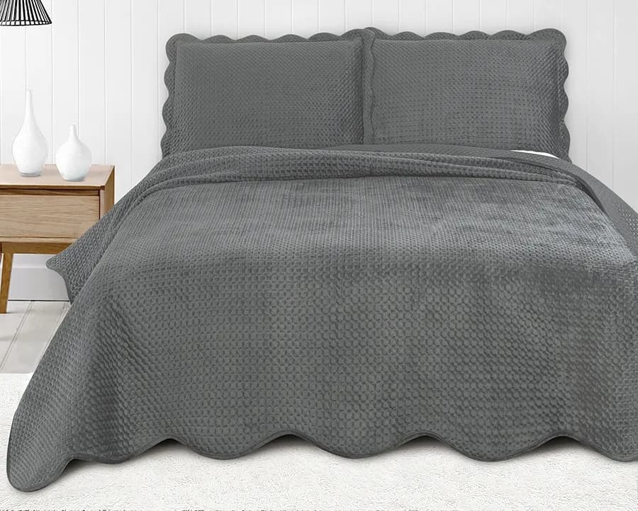 Colcha Neo Clássico Velvet Queen com 2 Porta Travesseiros - Camesa