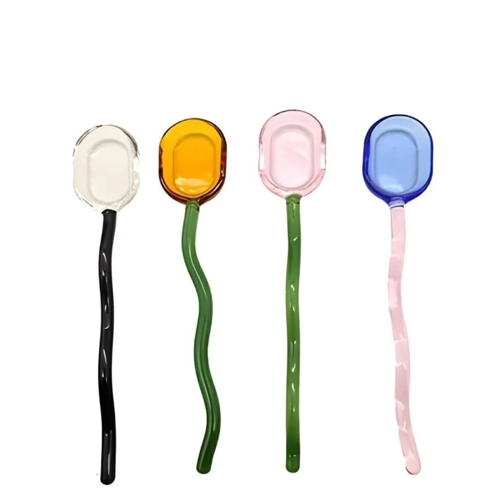 Colher de Vidro Garden 15cm 4pçs