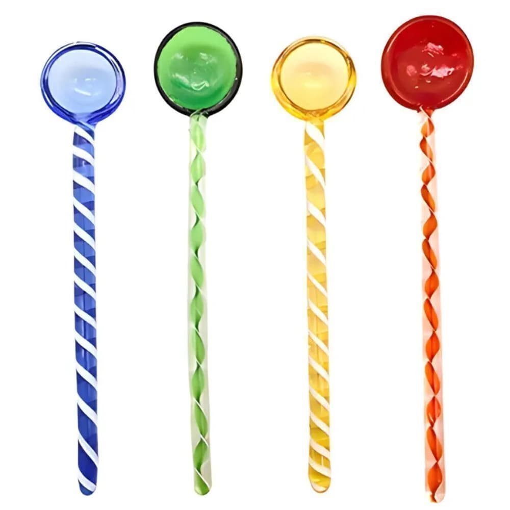 Colher de Vidro Party 15cm 4pçs