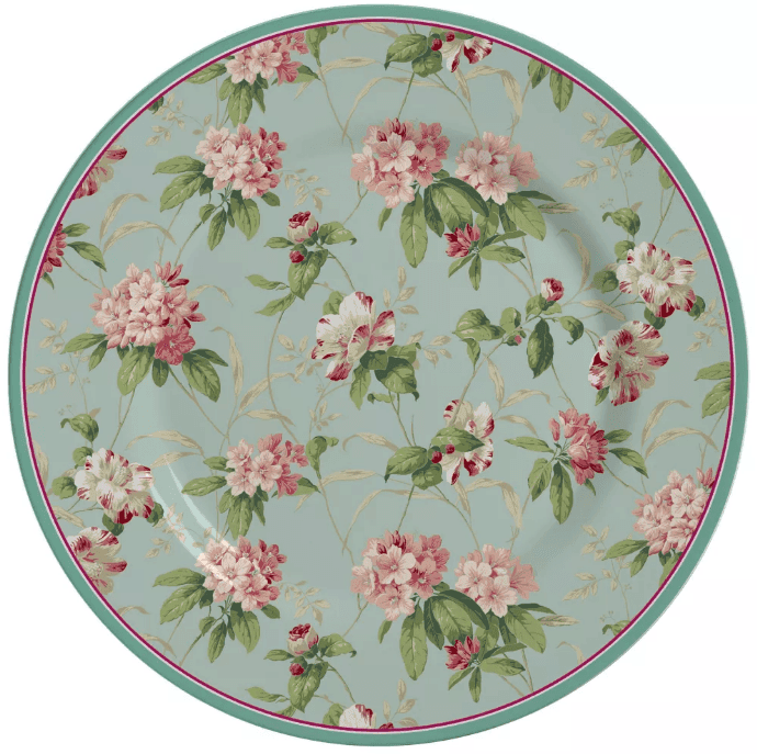 Conjunto 06 Pratos Rasos Sweet Vintage Alleanza Cerâmica