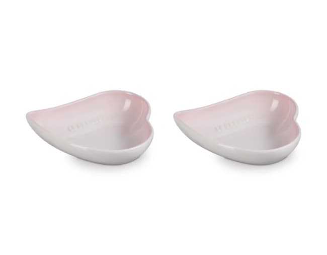 Conjunto 2 Pratos Coração Esfera Le Creuset — Shell Pink