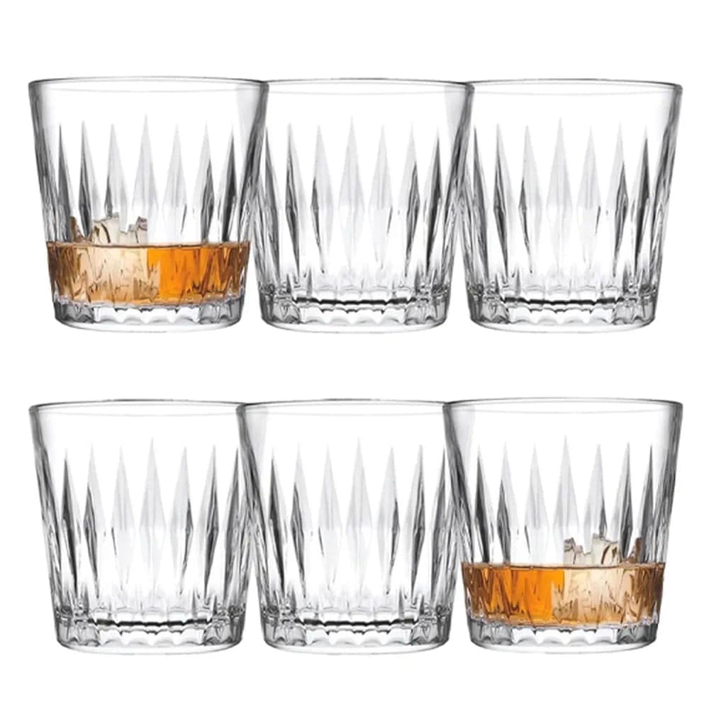 Conjunto 6 Copos de Whisky Luzia 300mL Vidro - Pasabahce