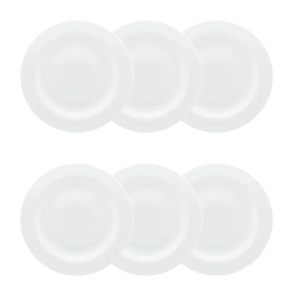 Conjunto de 06 Pratos Sobremesa 23cm Blanc - Strauss