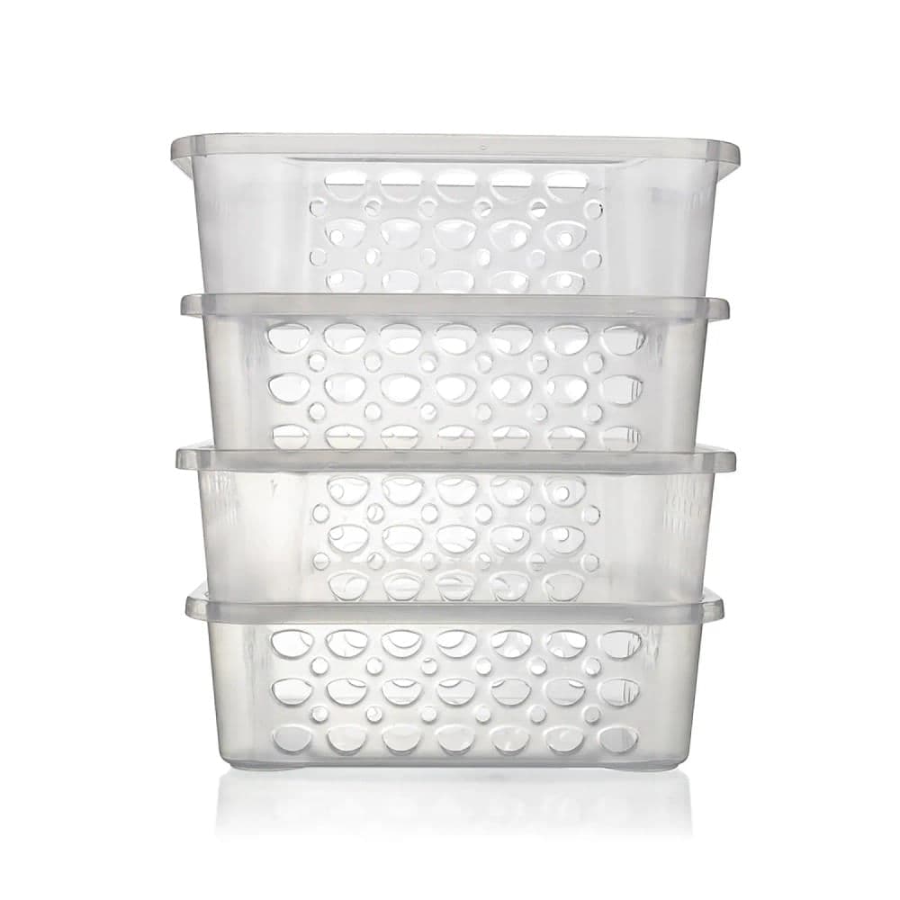 Conjunto de Cesto Organizador Empilhável 4 Peças 1,6l - Sanremo