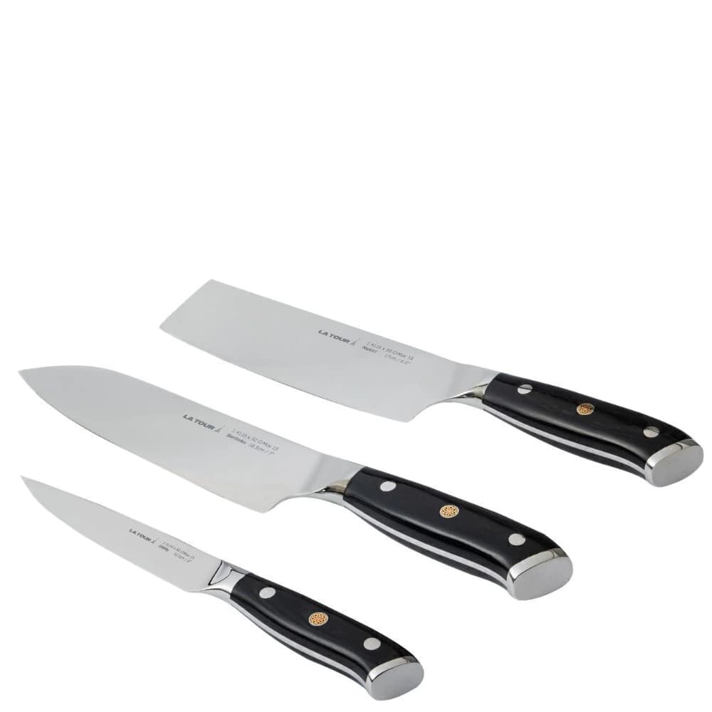 Conjunto de Facas de Aço Inox com Estojo Laguiole 3pçs
