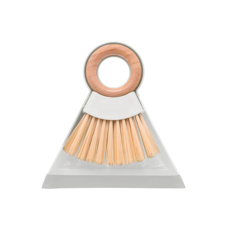 Conjunto de Mini Vassoura e Pá com Alça De Bambu - Lyor