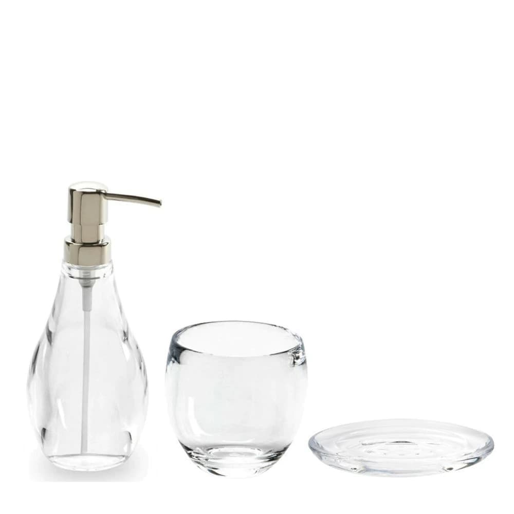 Conjunto para Banheiro de Acrílico Umbra Droplet 3PÇS