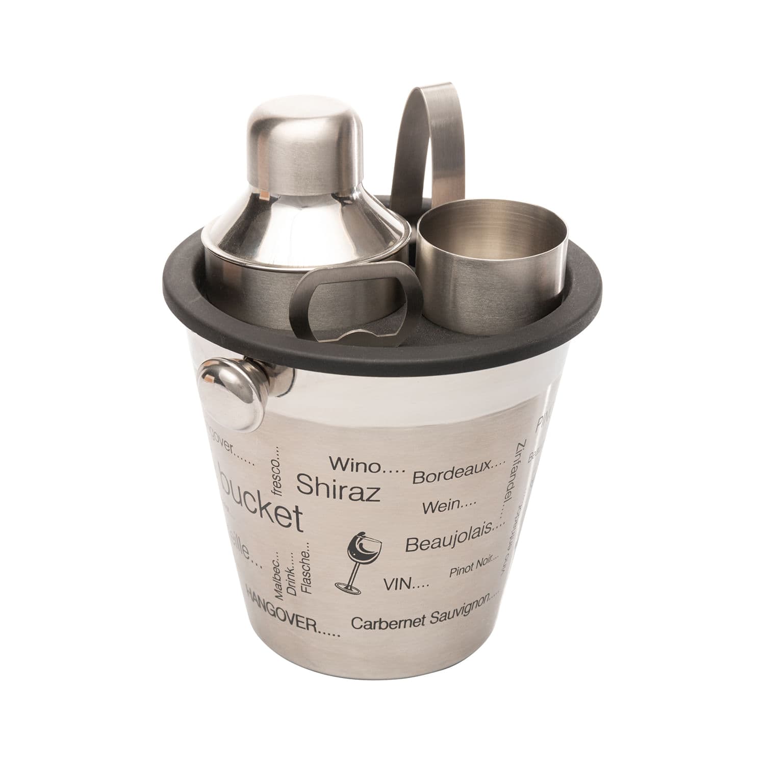 Conjunto para Bar em Inox 5 Peças - Lyor