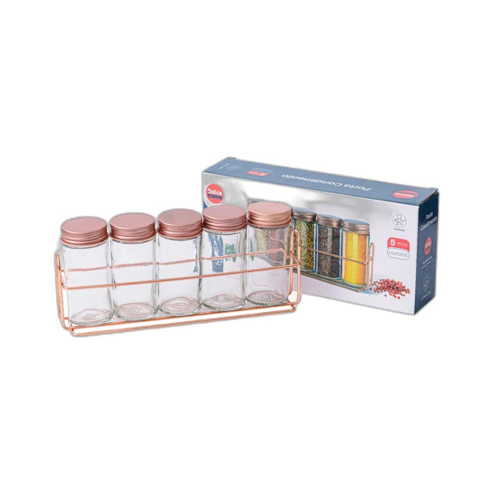 Conjunto Porta Condimentos 5 Peças - Dolce Home