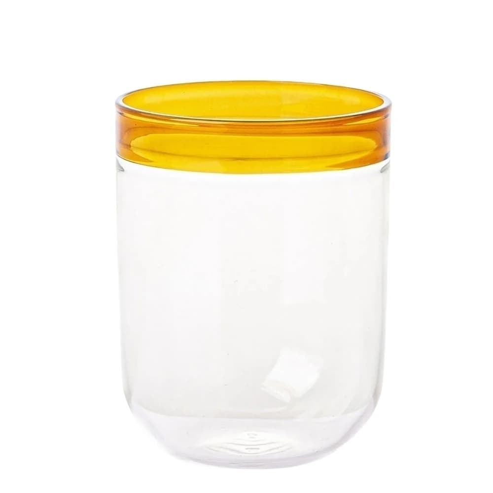 Copo de Vidro Border Âmbar 480ml 6pçs