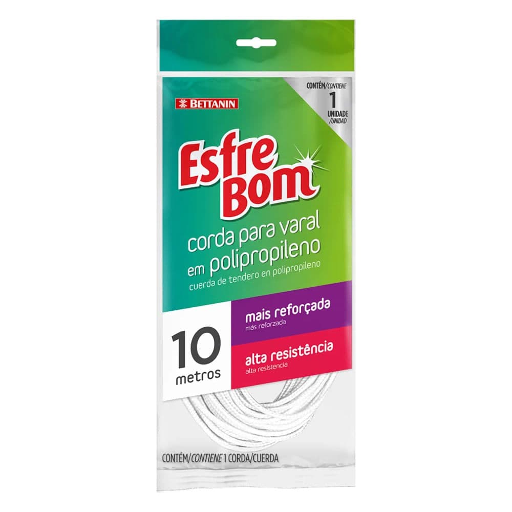 Corda Para Varal 10m Alta Resistência - Esfrebom