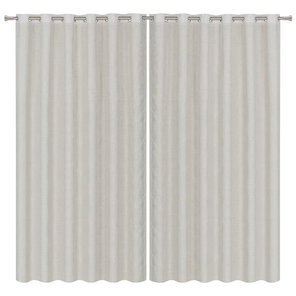 Cortina Bali Voil Belchior Ilhós 2 Folhas 2,6x4m Bege