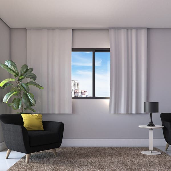 Cortina Blackout Dupla Face Marka Têxtil 2 Folhas 2,80x1,80m Branco