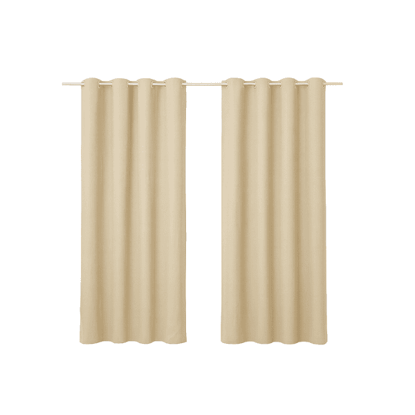 Cortina Blackout PVC Marka Têxtil 2 Folhas 2,80X1,70cm Bege