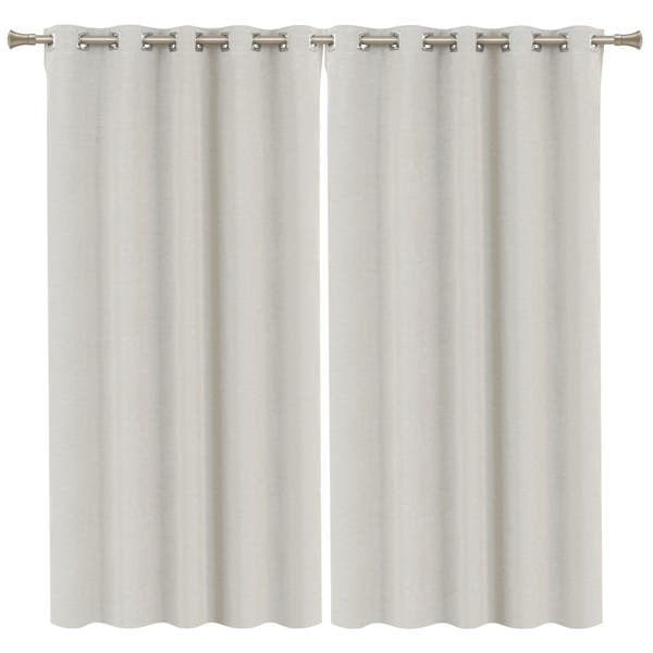 Cortina Blackout Vitale Ilhós Linho Bege 1,7x2,6m 2 Folhas Belchior