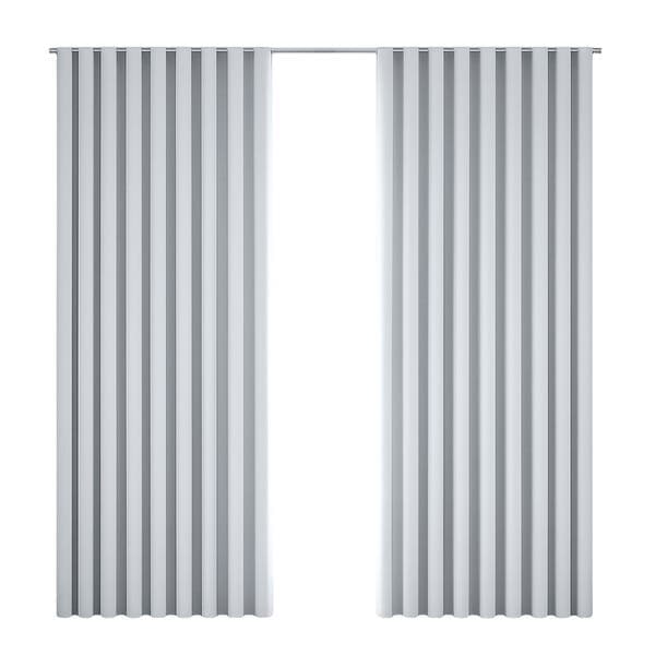 Cortina com Blackout Trilho Wave Onix 2,30x260cm Cinza