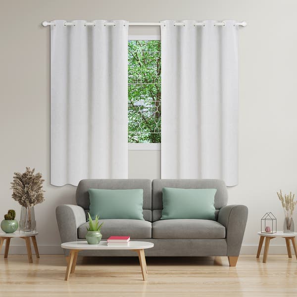 Cortina Com Blackout Zeus Vestis Ilhós 2 Folhas 2,60X1,70m Branco