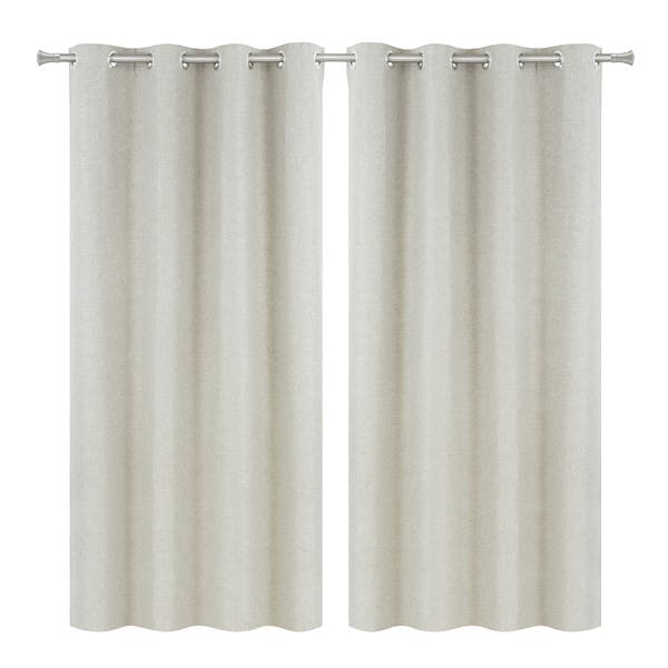 Cortina com blackout Zyon Vestis Ilhós 2 Folhas 2,60x1,70m Taupe